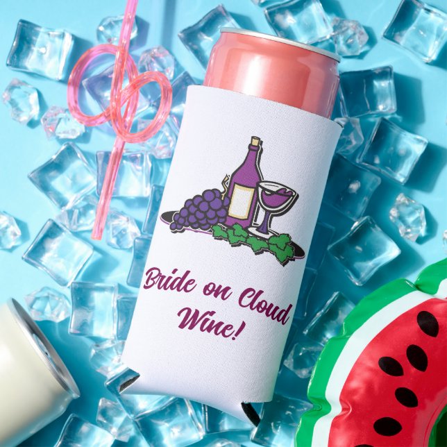 Bride on Cloud Wine! Seltzer Can Cooler (In Situ Summer)
