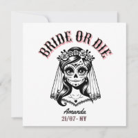 bride or die bachelorette gothic