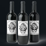 Bride or Die Bachelorette Party Customized Bridal Wine Label<br><div class="desc">Looking for a unique and personalized way to celebrate your bachelorette party? Look no further than our gothic wedding bride or die bachelorette party customized bridal wine and sparkling wine labels! These labels are perfect for any bride who wants to show her personality and stand out from the rest. Plus,...</div>