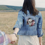 Bride or Die Floral Skull Chic Gothic Bachelorette Denim Jacket<br><div class="desc">Nothing screams "I do!" like a Halloween-inspired gothic wedding. Our beautiful Bride or Die bridal shower denim jacket features our own hand-painted watercolor skull along with our beautiful hand-painted gothic red, pink, and black flowers. Add your monogram displayed in the eyes of the skull. Our Halloween theme wedding will have...</div>