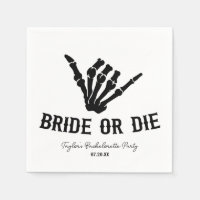 Bride or Die Rockstar Skeleton Bachelorette Party