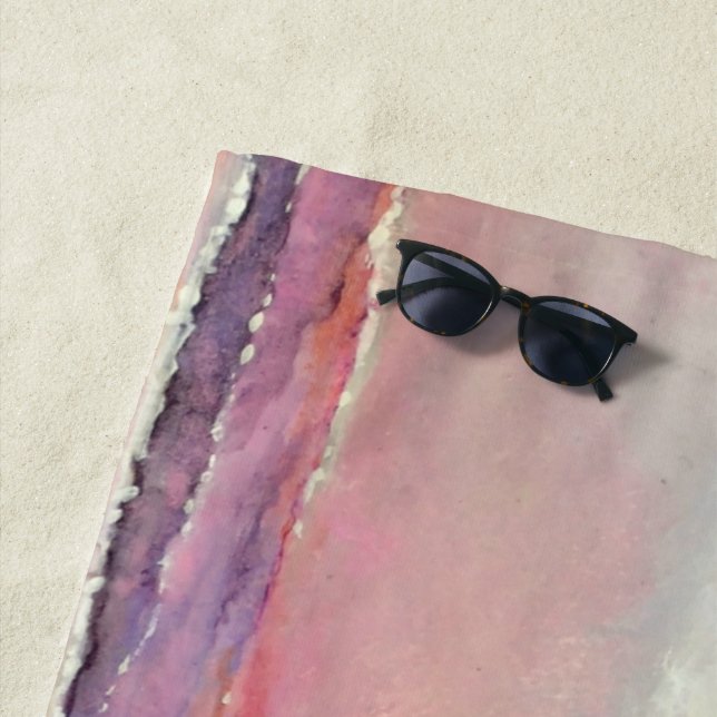 Bride Pastel Beach Sunset | Beach Towel (In Situ)