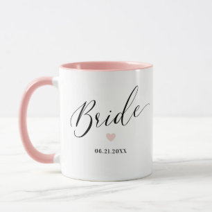 Bride Personalized Script Wedding Gift Mug