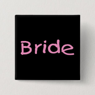 Bride (Pink) 2 Inch Square Button