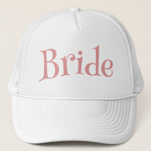 Bride Pink and White Trucker Hat