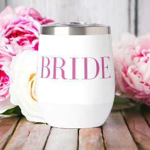 Bride Pink Modern Personalized