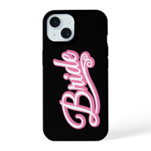 Bride pink/white on black