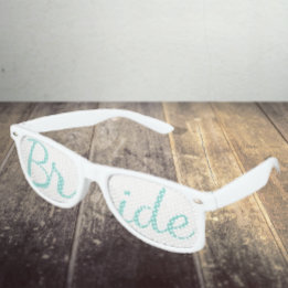 BRIDE Reception Shower Bridal Wedding Party Bride Retro Sunglasses