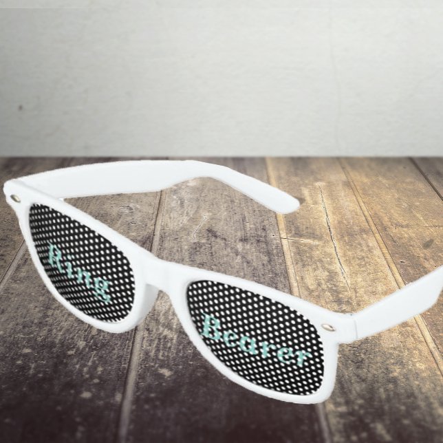BRIDE Reception Wedding Party Ring Bearer Retro Sunglasses (Creator Uploaded)