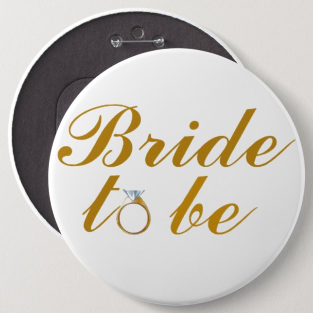 Bride-Round Button (Front & Back)