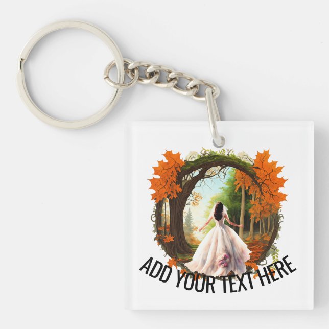 Bride Running Keychain (Front)