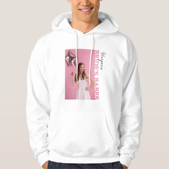 Bride’s Babes Photo Hoodie |Personalised Hen Party (Front)