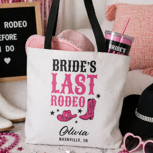 Bride’s Last Rodeo Western Bachelorette Party   Tote Bag
