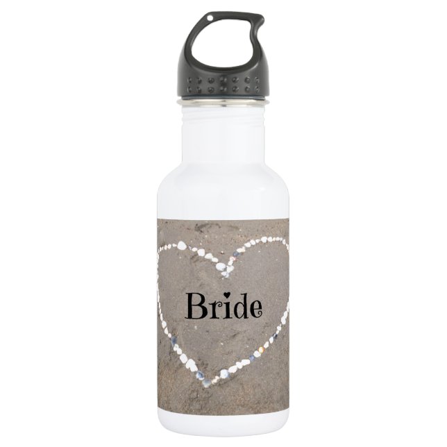Bride Shell Heart. 532 Ml Water Bottle (Front)