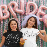 Bride Shirt With Date<br><div class="desc">Bride shirt,  perfect for Bridal shower or Bachelorette party,  with handwritten text Bride and changeable wedding date</div>