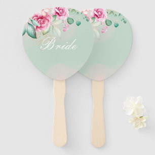 BRIDE SIGN,BRIDAL SHOWER HAND FAN