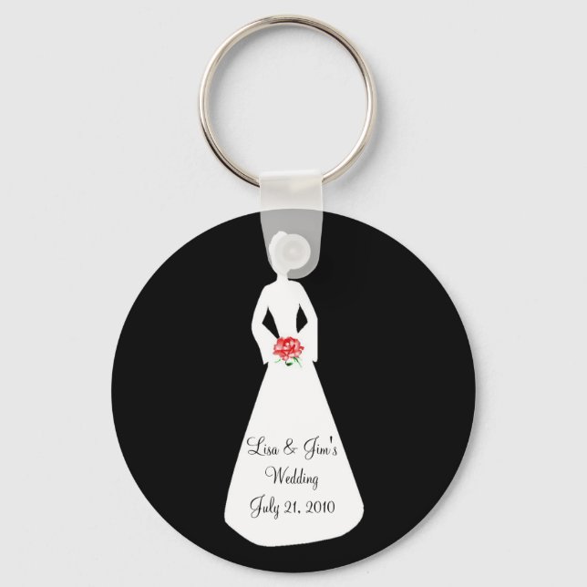 Bride Silhouette I Keychain (Front)