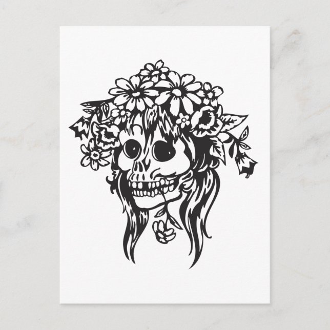 Bride Skull Postcard (Front)