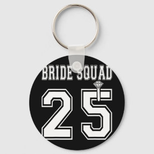 Bride Squad 2025 Bridal Party Bachelorette Team Gr Keychain