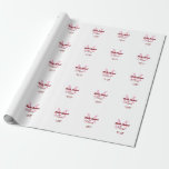Bride squad add name monogram bridesmaid pink date wrapping paper<br><div class="desc">beautiful design</div>