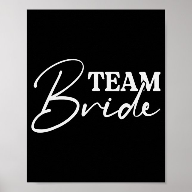 Bride Squad Bachelorette Party Bridesmaid Crew Bri Poster (Front)