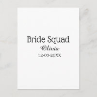 Bride squad bridesmaid add name bachelorette party