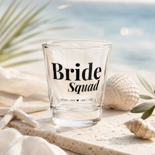 Bride Squad Bridesmaid Wedding Favour Shot Glass
