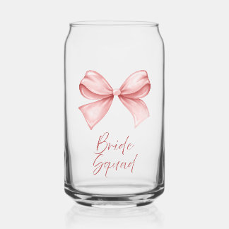 Bride Squad Can Glass