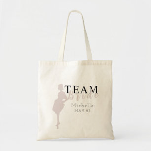 Bride Squad Editable Colour Bridal Party  Tote Bag