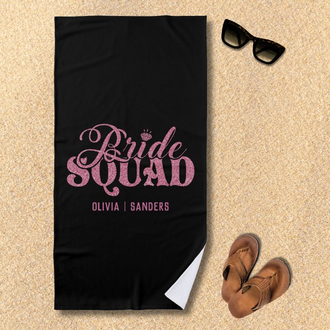 Bride Squad - Girls Weekend Party Beach Towel (Creator Uploaded)
