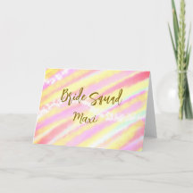 Bride squad golden pastel pink colorful glitter br