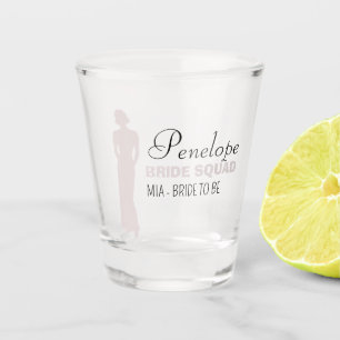 Bride Squad   Hot Pink Bachelorette Bridesmaid Sho Shot Glass
