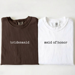 Bride Squad   Modern Minimalist Script Bridesmaid T-Shirt