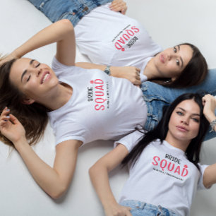 bride squad modern pink  T-Shirt