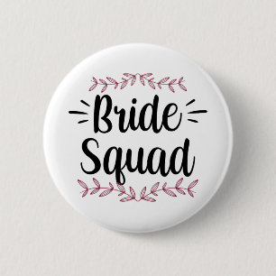 Bride Squad Party Wedding Bachelorette Cute 1 2 Inch Round Button