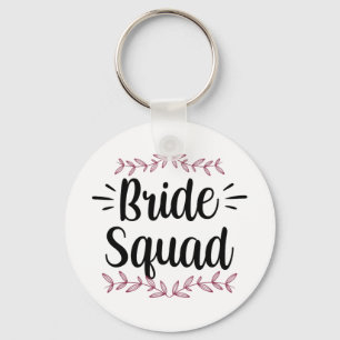 Bride Squad Party Wedding Bachelorette Cute 1 Keychain