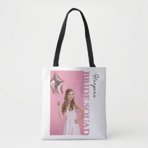 Bride Squad Photo Tote Bag  personalised Hen Party