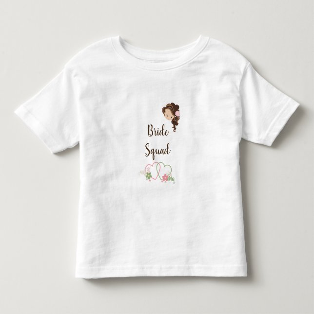 Bride Squad Two Hearts Toddler T-shirt (Front)