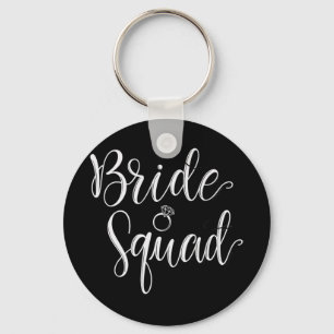 Bride Squad Wedding Bridal Squad Party Bachelorett Keychain