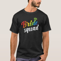 Bride Squad Wedding Shower Bridesmaid Gay Lesbian 