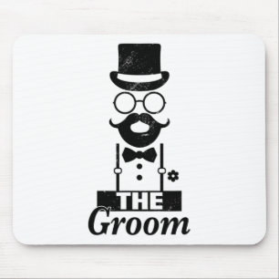Bride Squat Groom Bachelor Party Mouse Pad