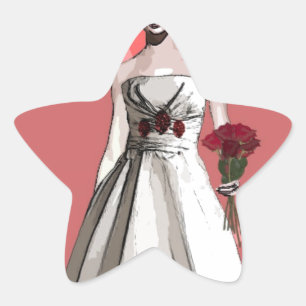 Bride Star Sticker