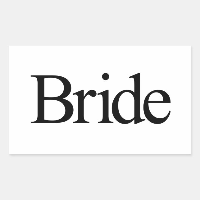 Bride Sticker (Front)