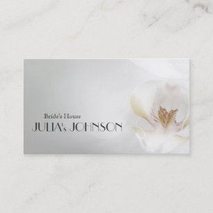 Bride Stylist Florist Wedding Dress Salon Business Card