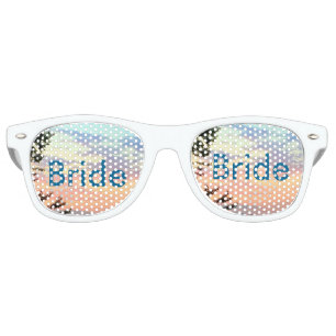 Bride Sunset Watercolor Ombre Retro Shades