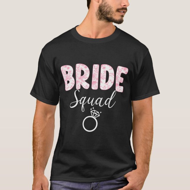 Bride Team Bachelorette Party Coquette Bow T-Shirt (Front)