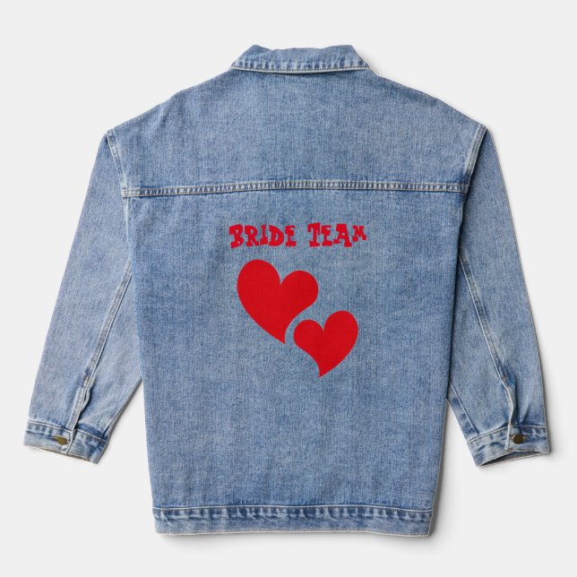 Bride team denim jacket (Back)