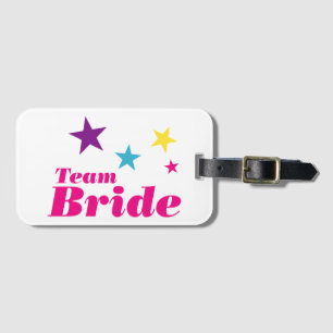 Bride team luggage tag