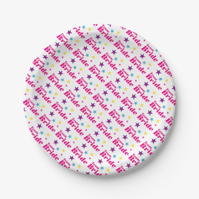 Bride team paper plate (Front)