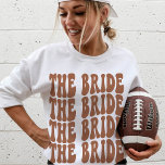 Bride Terracotta Customized Matching Bridal Party Sweatshirt<br><div class="desc">Do you need a matching set of bachelorette party shirts? Look no further than this personalized terracotta burnt orange crewneck sweatshirt! It features a retro bridal party design on the front, and is perfect for any girl planning her own bachelorette party. Whether you're throwing a beach bash or going with...</div>